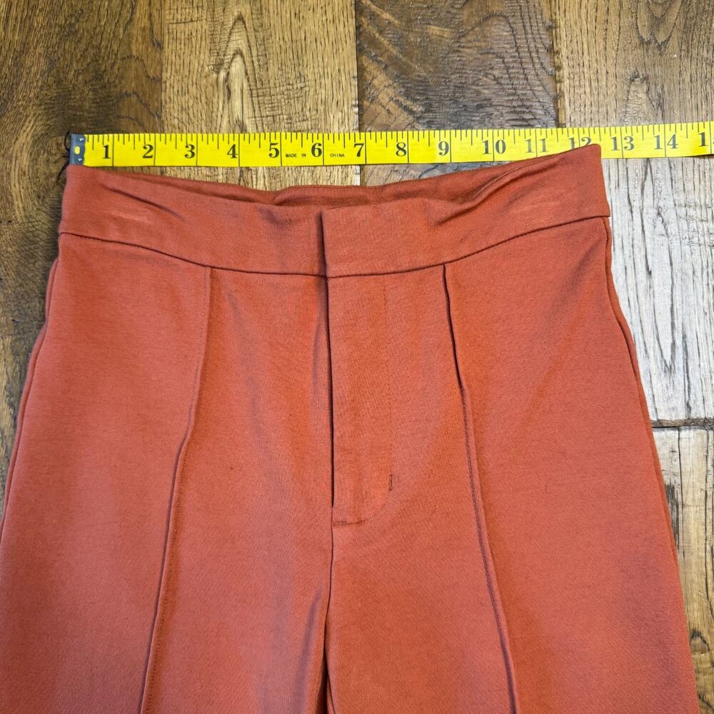 A New Day Women Kick Flare Soft Stretch Pants Pull On Size 2 Rust Orange - Picture 3 of 7
